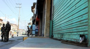Shutdown call was strictly followed across Kashmir valley. Photo: Muneeb ul Islam